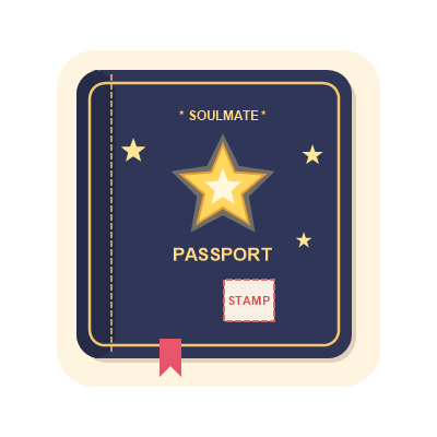 Soulmate Passport and Stamp Book